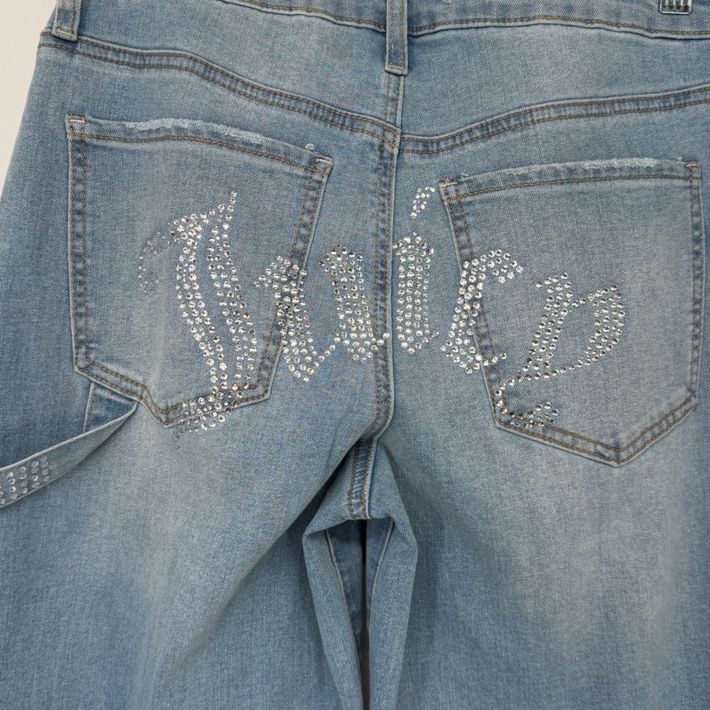 Juicy‎ Couture Abbot Rhinestone Carpenter Jeans 5/27 McBling Wide Leg
